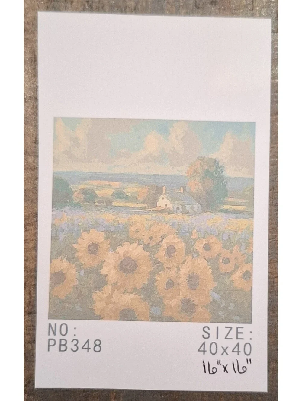 NEW Sunflower Landscape Paint By Number Kit for Adults Beginner 16